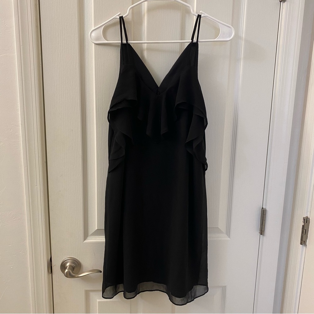 BCBG Black Chiffon Dress